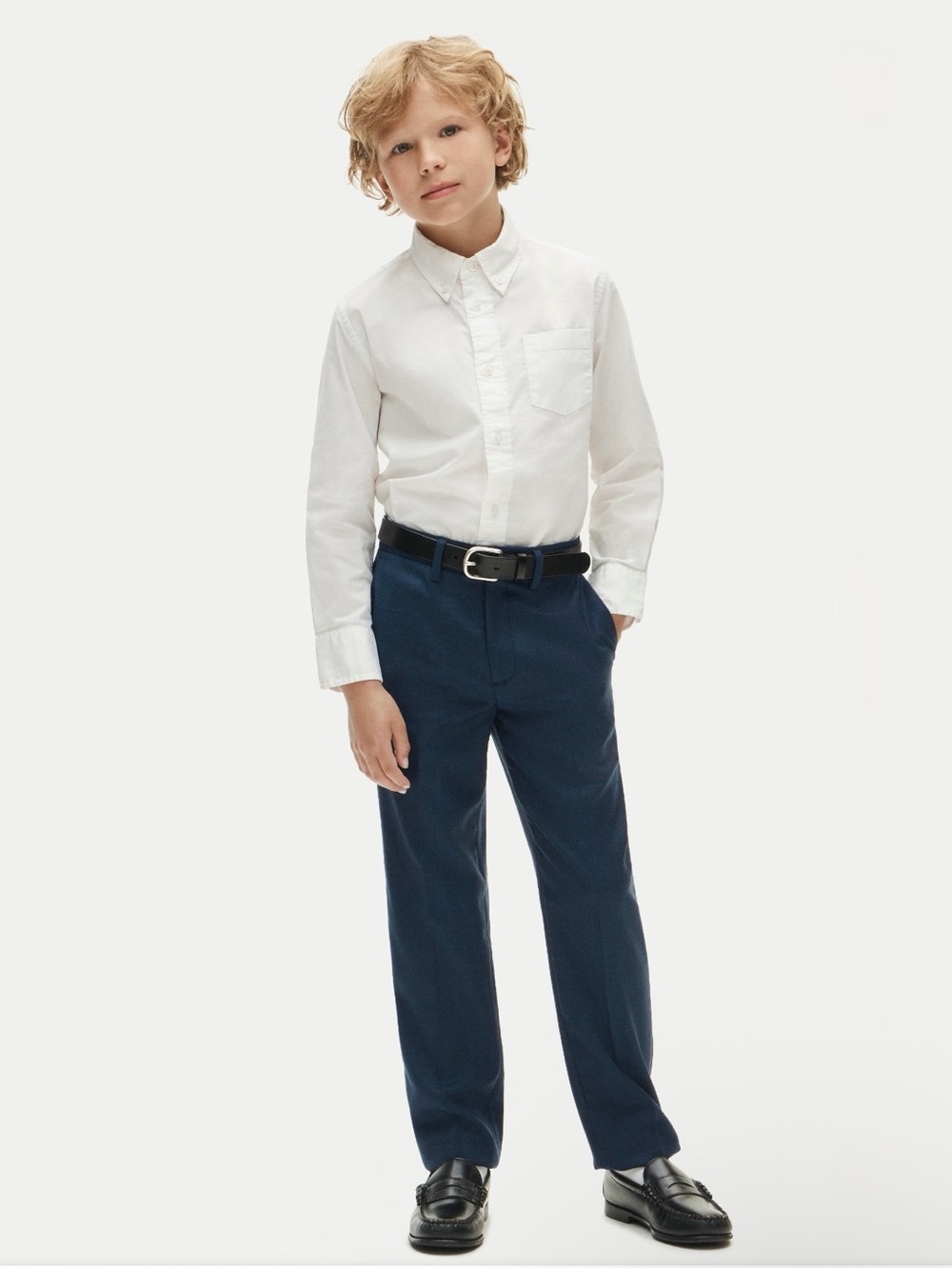 NWT Crewcuts J.Crew Boys Slim Ludlow Stretch Worsted Wool Suit Pants Blue 12
